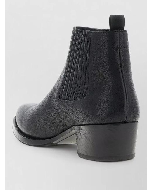 Prada Black Leather Ankle Boots Chelsea Cuban Heel for men