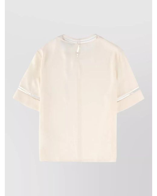 Fabiana Filippi Natural Silk-Blend Blouse