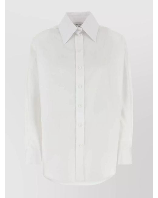 McQueen White Cotton Shirt for men