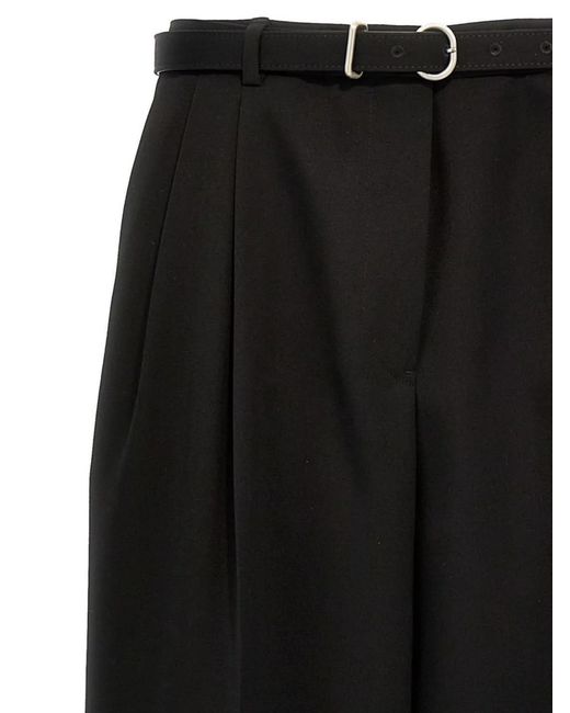 Jil Sander Black Wool Tailored Trousers
