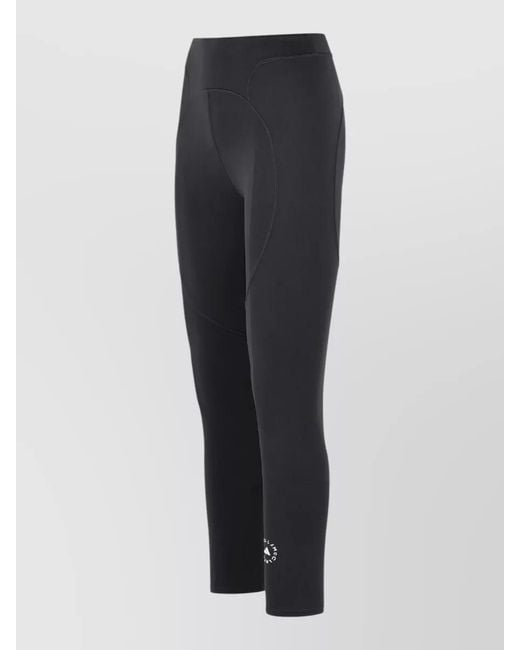 Adidas By Stella McCartney Blue High-Rise Panelled 7/8 Leggings