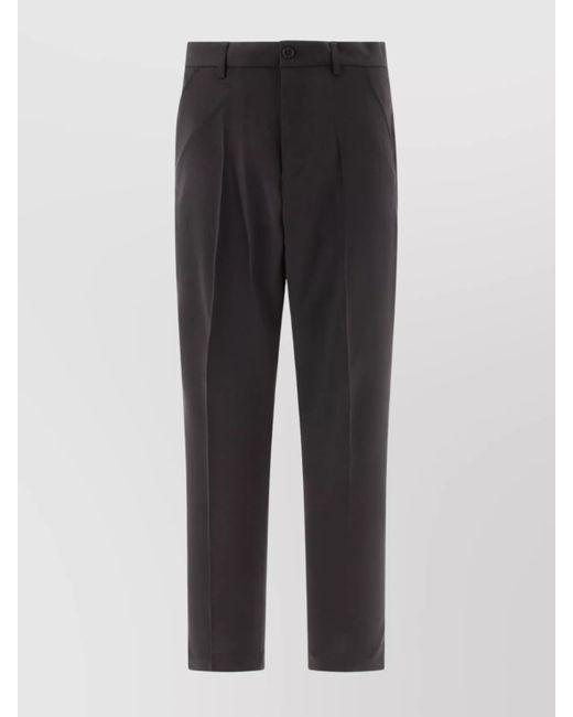 Our Legacy Gray Trousers Pleated Front Belt Loops for men
