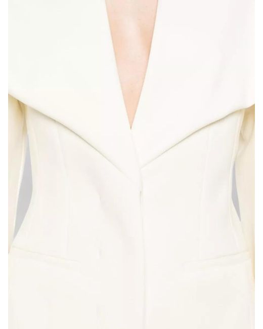Jacquemus Natural Chale Wool Blend Single Breasted Jacket