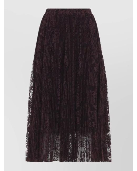 Ermanno Scervino Blue Lace Maxi Skirt High Waist A Line