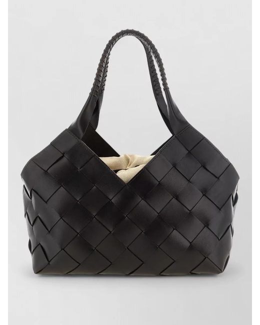 Dragon Diffusion Black Na Leather Tote Bag