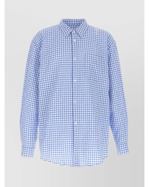 Marni Blue Checked Shirt for men