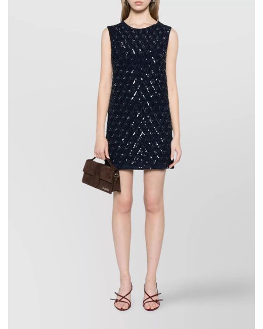 P.A.R.O.S.H. Blue Mini Dress
