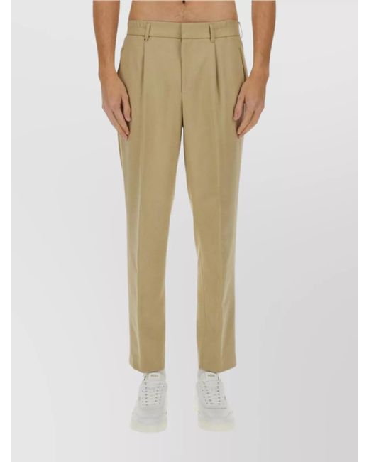 Boss Natural Lyocell Tapered Trousers for men