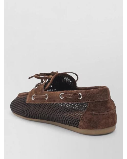 Miu Miu Multicolor Lace Up Shoes Eyelet Mesh Rubber Sole