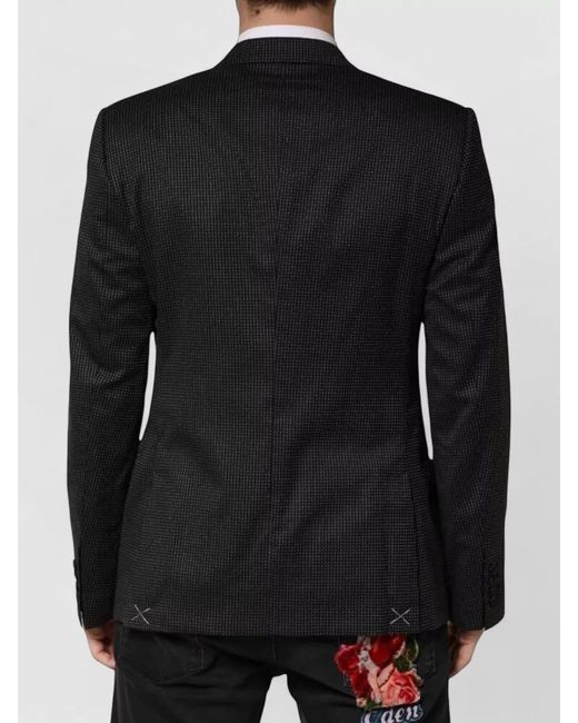 Dolce & Gabbana Black Fantasy Single Breasted Jacket Blazer for men