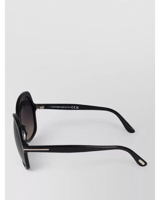 Tom Ford Black Sunglasses Ft1013 Cat Eye Oversized
