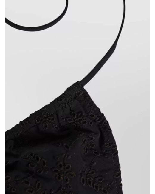 Dolce & Gabbana Metallic Embroidered Triangle Bikini