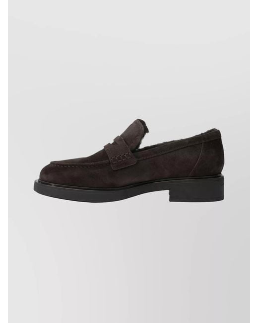Gianvito Rossi Black Leather Loafers