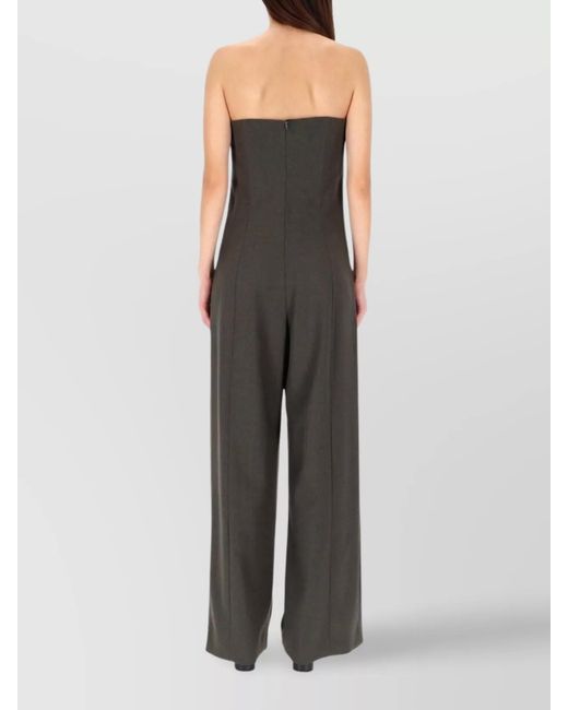 Jean Paul Gaultier Black Wool Bustier Jumpsuit