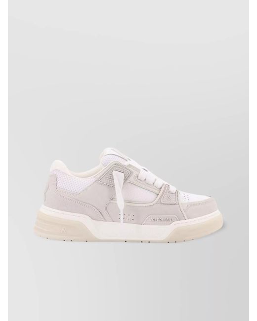 Represent Pink Suede And Mesh Low-Top Sneakers for men