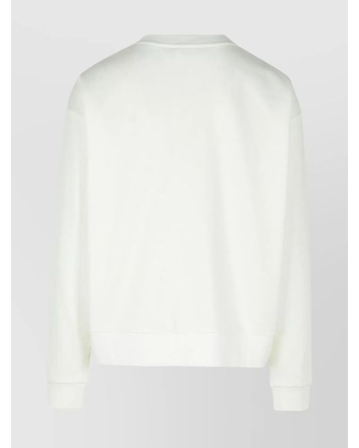 Marni White Cotton Logo Patchwork Sweatshirt for men