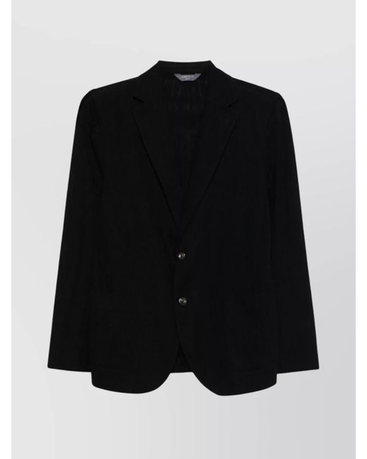 Circolo 1901 Black Cotton Single-Breasted Blazer for men