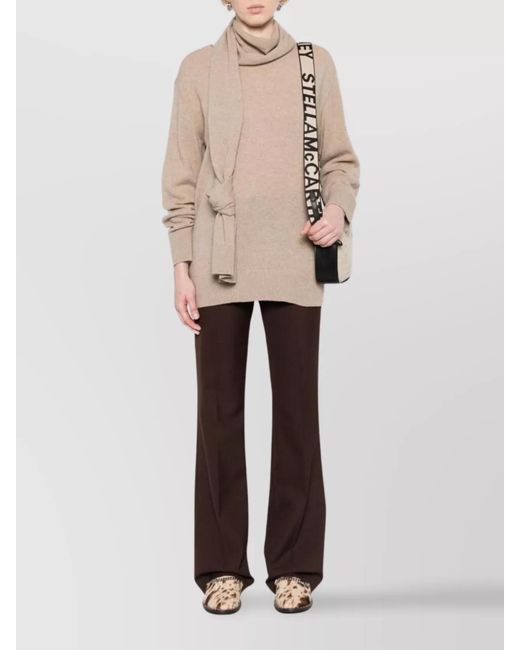 Stella McCartney Natural Cashmere Fishermans Knit Short Sleeve Jumper