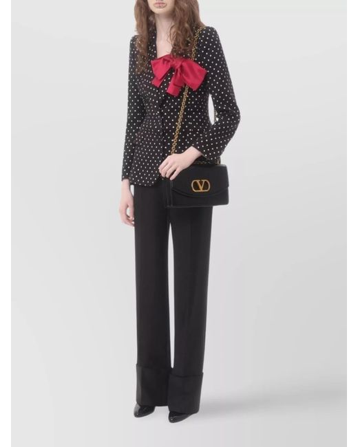 Valentino Garavani Gray Virgin Wool Straight-Leg Tailored Trousers