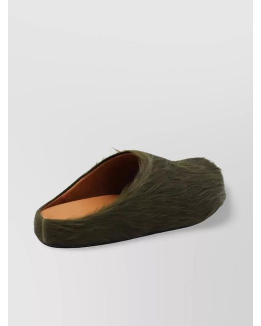 Marni Multicolor Leather Fussbet Slippers for men