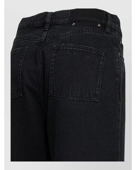 Golden Goose Deluxe Brand Black Denim Wide-Leg Boyfriend Jeans