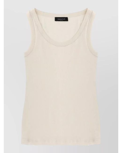 Fabiana Filippi Natural Cotton Tank Top