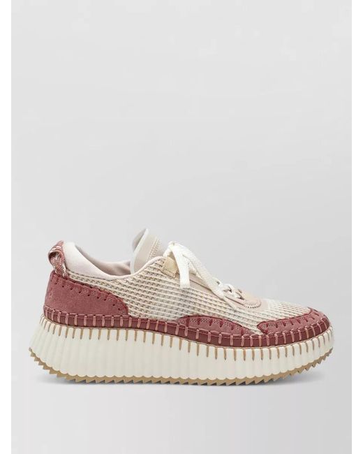 Chloé Multicolor Nama Low-Top Sneakers