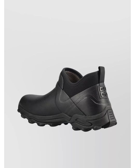 Givenchy Black Rubber Chelsea Boots for men