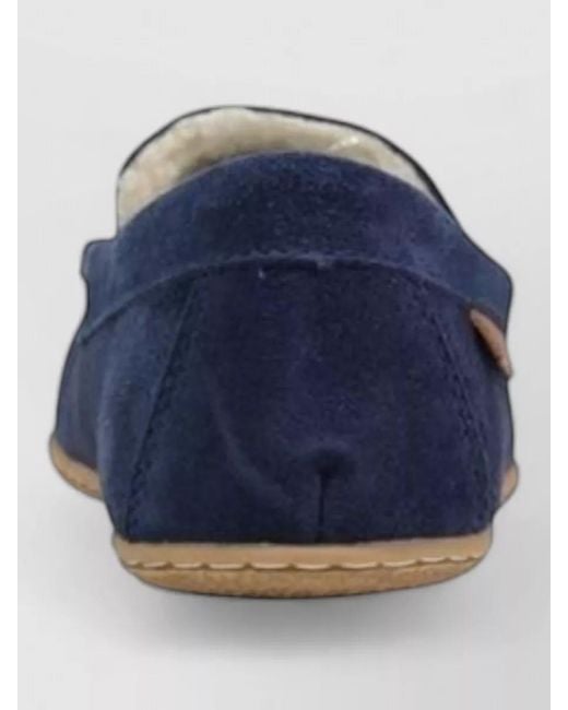 Ralph Lauren Blue Suede Leather Slippers