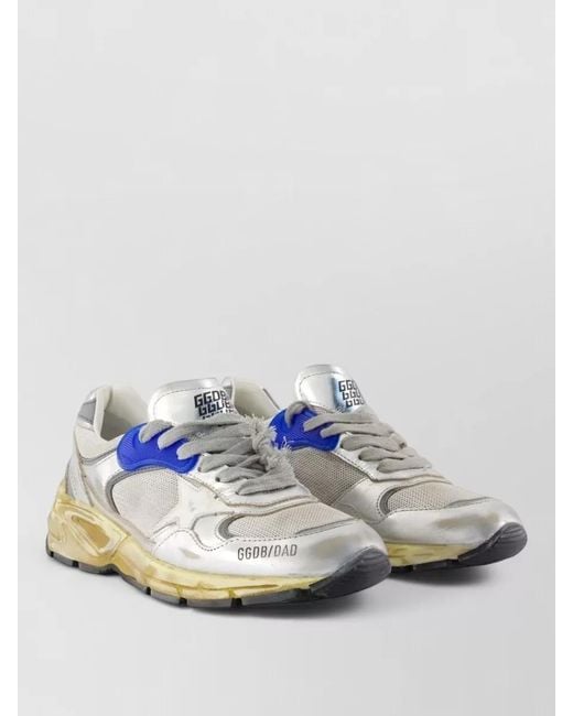 Golden Goose Deluxe Brand Blue Running Dad Sneakers Deluxe Leather