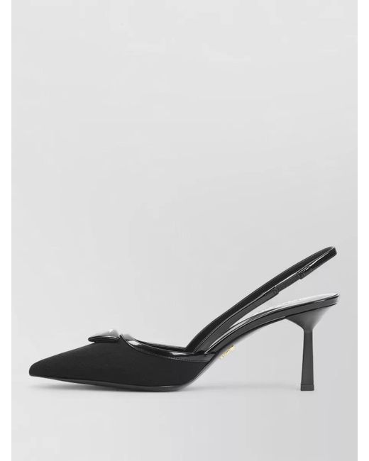 Prada Multicolor Mesh Slingback Stiletto Pumps Pointed Toe