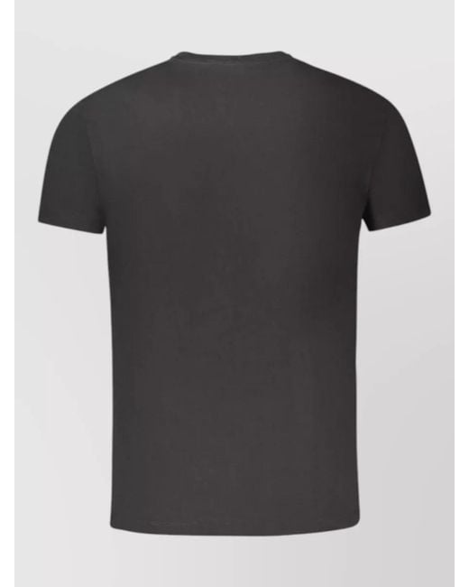 Timberland Black Cotton Crew-Neck T-Shirt for men