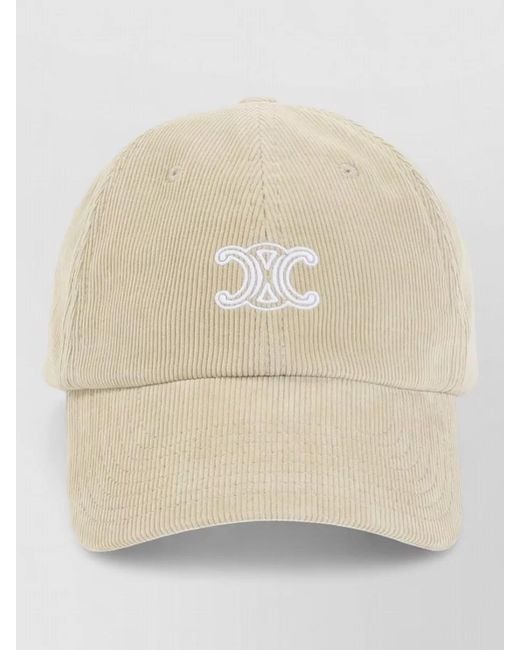 Céline Natural Cotton Baseball Cap