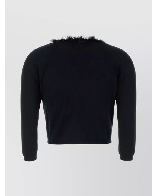 Prada Blue Cashmere Cardigan