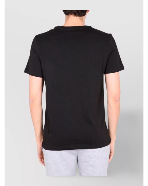 Ballantyne Black Logo Print Cotton T-Shirt for men