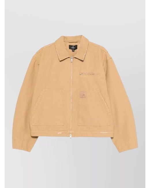 Represent Natural Cotton Single Breasted Coat for men