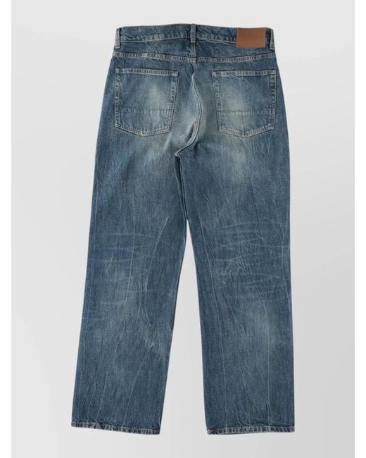 Our Legacy Blue Wide-Leg Trousers for men