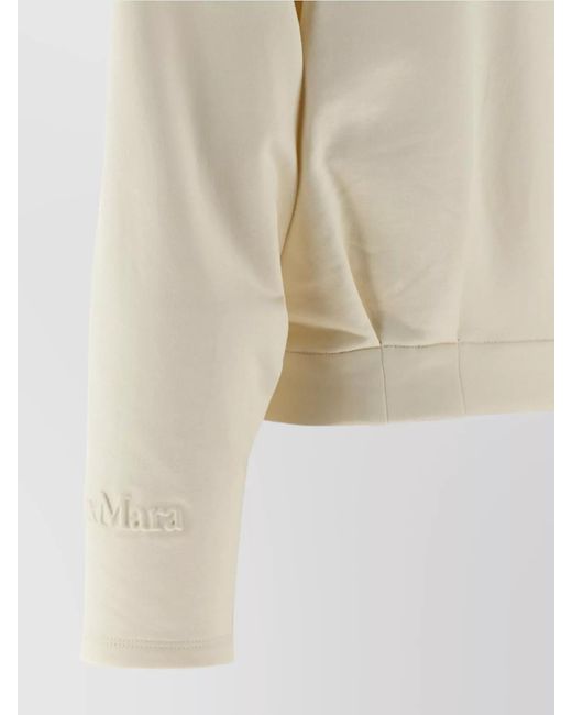 Max Mara Natural Silk-Blend Cropped Zip-Up Jacket
