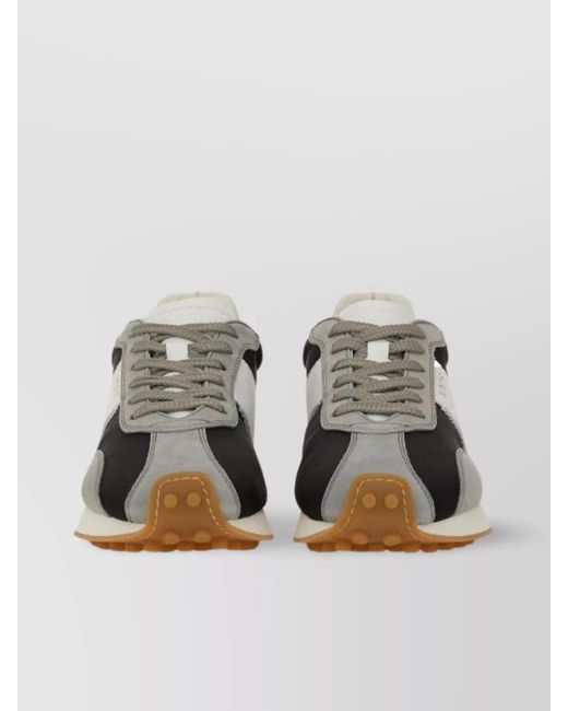 Tod's Multicolor Suede And Fabric Low-Top Sneakers