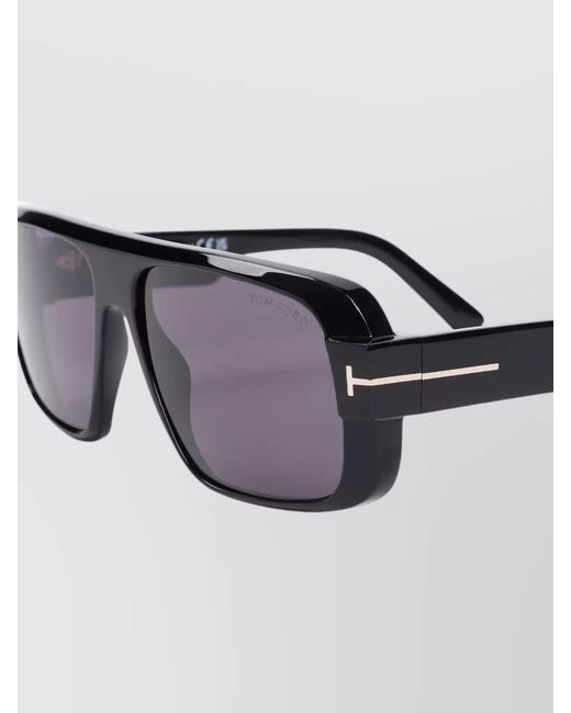 Tom Ford Purple Acetate Sunglasses Dark Lenses Metal Accents