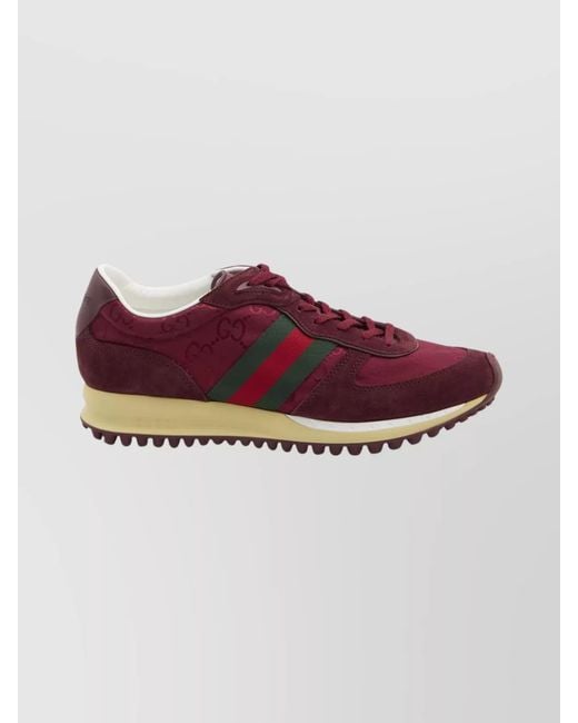 Gucci Red Re-Motion Original Gg Fabric Sneakers for men