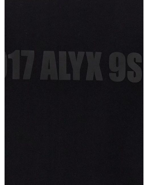 1017 ALYX 9SM Black Logo Print Hoodie