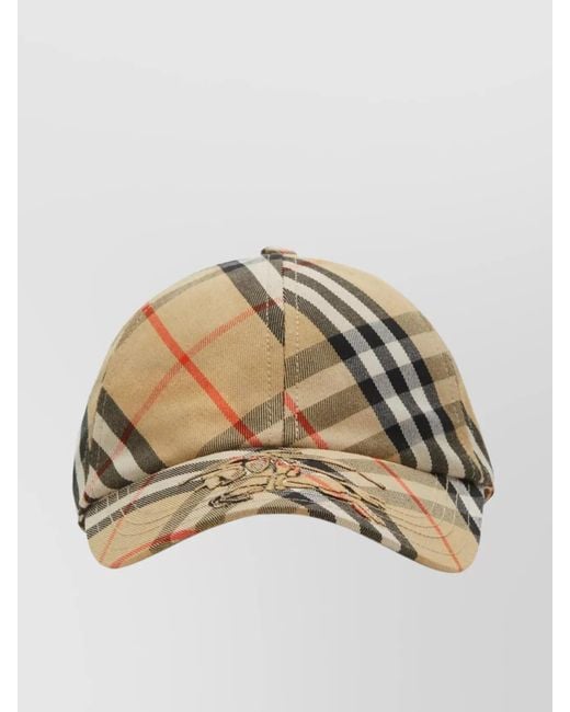 Burberry Check Baseball Cap in Metallic | Lyst UK display picture 3