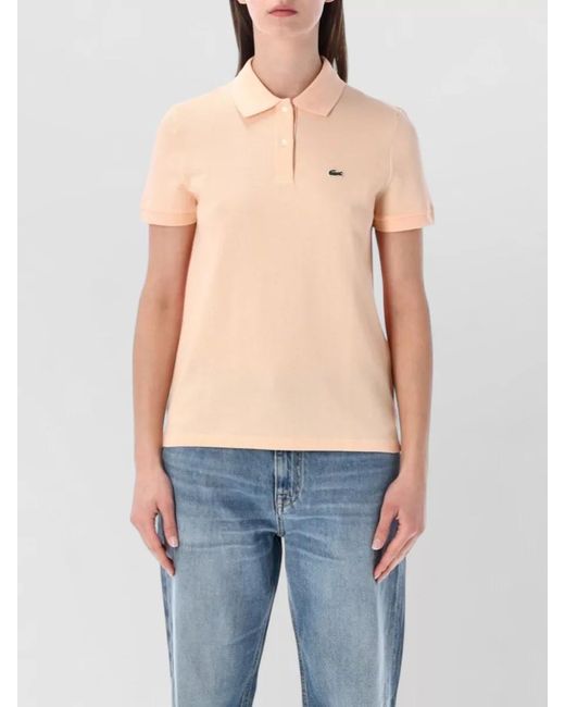 Lacoste Blue Cotton Short-Sleeve Polo Shirt