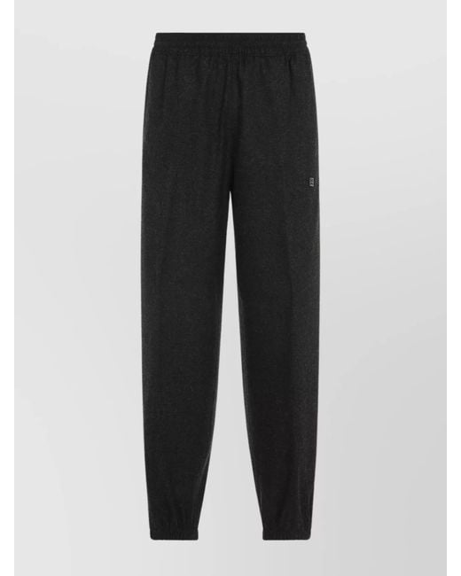 Givenchy Black Virgin Wool Track Pants for men