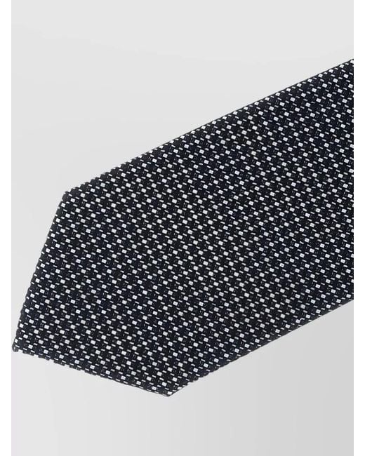 Brioni Blue Silk Jacquard Tie for men