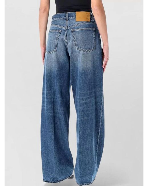 Haikure Blue Denim Straight-Leg Jeans