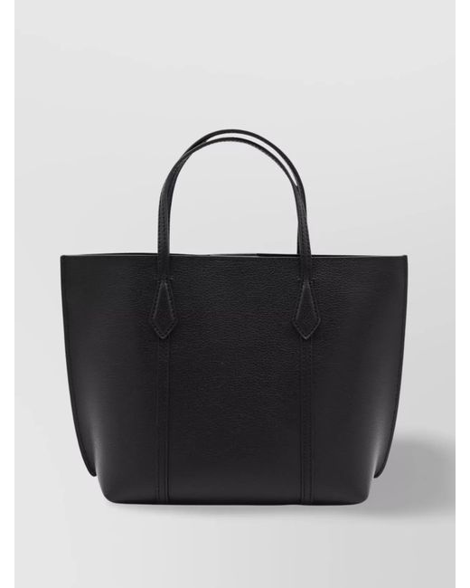 Tory Burch Black Perry Small Leather Tote Bag