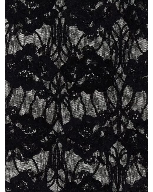 Saint Laurent Black Lace Tights
