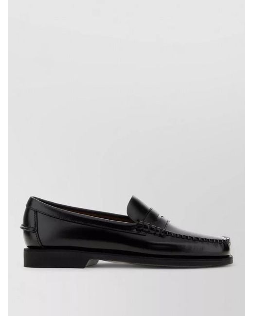 Sebago Black Leather Loafers